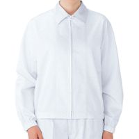 ミドリ安全 作業服 長袖 ブルゾン MH06 5L ホワイト 3110191609 1点（直送品）