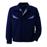 ミドリ安全 作業服 男女共用 春夏 長袖 ブルゾン 帯電防止 GS2627 L ネイビー 3120132105 1点（直送品）