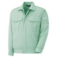 ミドリ安全 作業服 男女共用 春夏 長袖 ブルゾン 帯電防止 VES2146 5L グリーン 3120134509 1点（直送品）