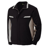 ミドリ安全 作業服 春夏 長袖 ブルゾン 帯電防止 VES259 5L チャコール×シルバーグレー 3120133109 1点（直送品）