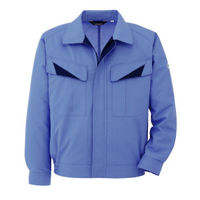 ミドリ安全 作業服 男女共用 春夏 長袖 ブルゾン 帯電防止 GS2623 L ライトブルー 3120131905 1点（直送品）
