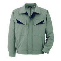 ミドリ安全 作業服 男女共用 春夏 長袖 ブルゾン 帯電防止 GS2626 S グリーン 3120132003 1点（直送品）