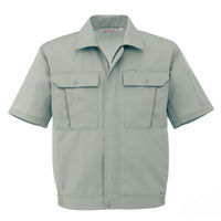 ミドリ安全 作業服 春夏 半袖 ブルゾン RCS616 5L グリーン 3120711409 1点（直送品）