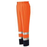 ミドリ安全 作業服 春夏 パンツ 帯電防止 高視認 VES325 L オレンジ 3122110105 1点（直送品）