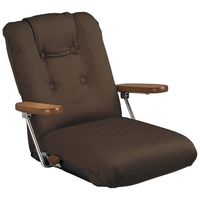 宮武製作所　ポンプ肘式座椅子　ブラウン　YS-P1075　（直送品）