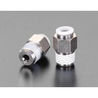 エスコ 6mmxR 1/4” ハーフユニオン(2個) EA140HH-62 1セット(40個:2個×20袋)（直送品）