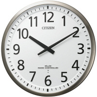 RHYTHM（リズム）スリーウェイブM839 掛け時計 [電波 ステップ 大型] 直径450mm 4MY839-019 1個（直送品）