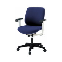 【設置込】イトーキ　トルテRチェア　ローバック　ネイビーブルー　アジャスタブル肘付　KZ247GBM-W9B2（直送品）