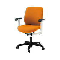 【設置込】イトーキ　トルテRチェア　ローバック　アンバーオレンジ　アジャスタブル肘付　KZ247GBM-W9D3（直送品）