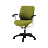 【設置込】イトーキ　トルテRチェア　ローバック　モスグリーン　アジャスタブル肘付　KZ247GBM-W9Q6（直送品）