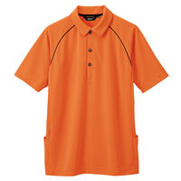 AITOZ（アイトス） バックサイドポケット付半袖ポロシャツ レディス オレンジ 9号 AZ-7663-163（直送品）