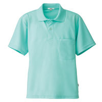 AITOZ（アイトス） 半袖ポロシャツ（男女兼用） 介護ユニフォーム ミントグリーン LL AZ-10579-005（直送品）