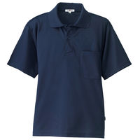 AITOZ（アイトス） 半袖ポロシャツ（男女兼用） 介護ユニフォーム ネイビー SS AZ-10579-008（直送品）