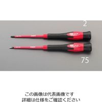 エスコ（esco） 2本組 ［+ ー］ドライバー（精密用・絶縁） 1セット（5セット） EA552ET（直送品）