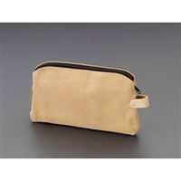 エスコ 250x150mm 多目的バッグ(スエード革) EA925C-10A 1セット(3個)（直送品）