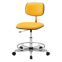 アズワン カラフルスタンダードチェア オレンジ リング付き LSN-OR 1脚 2-665-04（直送品）