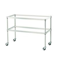 アズワン バスケットワゴン 2段 バスケット6個使用可 (SUS430製) 3-1544-03 1台（直送品）