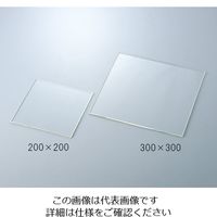 クライミング テンパックス（R）ガラス板（硼珪酸ガラス）200×200×5 1枚 2-990-01（直送品）