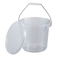 丸山ステンレス ポリカーボ蓋付バケツ 10L 4-4015-02 1個（直送品）