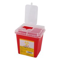 アズワン ディスポ針ボックス 赤色 3L 1個 8-7221-42（直送品）