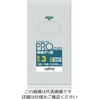 日本サニパック サニパック スタンダードポリ袋3号(0.03mm) L03 1袋(100枚) 469-3469（直送品）