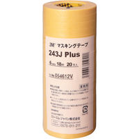 スリーエム ジャパン 3M マスキングテープ 243J Plus 6mmX18m 20巻入り 6 1パック(20巻) 469-4350（直送品）