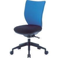 アイリスチトセ 回転椅子3DA ブルー 肘なし シンクロロッキング 3DA-S45M0-BL 1脚 474-3920（直送品）