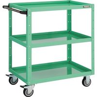 TRUSCO ツールワゴン バーディワゴン 600X400XH880 ウレタン車輪 ヤンググリーン BDW-963U-YG 1台（直送品）