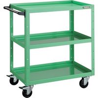 TRUSCO ツールワゴン バーディワゴン 750X500XH880 ウレタン車輪 ヤンググリーン BDW-973U-YG 1台（直送品）
