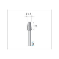 ナカニシ 電着ダイヤモンドバー 刃径5.5mm 12342 1本 476-0107（直送品）