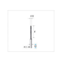 ナカニシ ダイヤモンドドリル 13853 1本 476-1367（直送品）