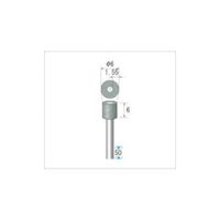 ナカニシ ビトリファイドダイヤバー 円筒型 φ6×6×軸φ3 #180 14760 1本 476-1731（直送品）