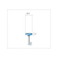 ナカニシ ハイシャインポリッシャー 10本入 平型 φ12×2×軸φ2.34 WA #500 46237 1パック(10本)（直送品）