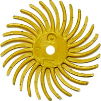 ナカニシ フェザーゴム砥石 10枚入 ホイール型 φ14.3×0.8×穴φ1.6 WA #120 47001 1パック(10本)（直送品）