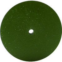 ナカニシ グリーンホイールゴム砥石 10枚入 ソロバン型 φ22×2×穴φ1.8 WA #120 47871 1パック(10本)（直送品）
