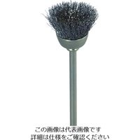 ナカニシ 硬鋼ワイヤーブラシ 10本入 カップ型 φ13×8×軸φ3 線φ0.1 50535 1パック(10個) 476-9287（直送品）