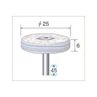 ナカニシ 綿バフ (1Pk(袋)=5本入) 53787 1パック(5本) 477-0536（直送品）