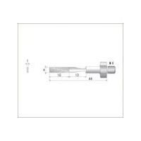 ナカニシ 電着ダイヤモンドヤスリ(シーナスシリーズ専用)全長44mm刃長15mm刃幅4mm 60105 1本 477-2113（直送品）