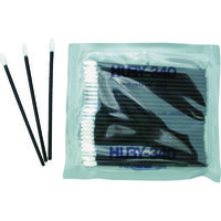 HUBY 3インチ 工業用綿棒(先端平型/導電プラ軸使用)FSー010SP (100本入) FS-010SP 1袋(100本)（直送品）