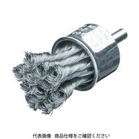 LESSMANN 軸付ノット型エンドブラシ Φ29 高張度鋼線 0.35 456278 1個 484-0216（直送品）