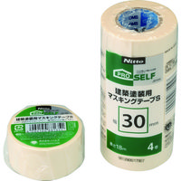 ニトムズ 建築塗装用マスキングテープS 30×18 (4巻入) J8104 1パック(4巻) 486-6339（直送品）