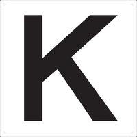 トラスコ中山 TRUSCO 表示板 アルファベット「K」 420X420 TAEH-K 1枚 487-6482（直送品）