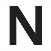 トラスコ中山 TRUSCO 表示板 アルファベット「N」 420X420 TAEH-N 1枚 487-6512（直送品）