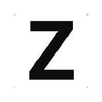 トラスコ中山 TRUSCO 表示板 アルファベット「Z」 420X420 TAEH-Z 1枚 487-6644（直送品）