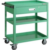 TRUSCO ツールワゴン イーグルワゴン 750X500XH880 深型1段引出付 ヤンググリーン EGW-973Y-YG 1台（直送品）