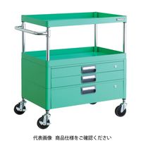 TRUSCO ツールワゴン フェニックスワゴン 省音 600X400XH880 引出付 ヤンググリーン PEW-962VX-YG 1台（直送品）
