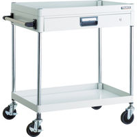 トラスコ中山 TRUSCO ツールワゴン フェニックスワゴン 省音 750X500 薄型1段引出付 ホワイト PEW-972Z-W 1台（直送品）