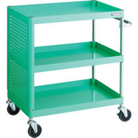 TRUSCO ツールワゴン フェニックスワゴン 省音 750X500XH880 パネル付 ヤンググリーン PEW-973PL-YG 1台（直送品）