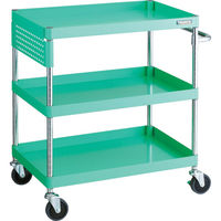 TRUSCO ツールワゴン フェニックスワゴン 省音 750X500XH880 パネル付 ヤンググリーン PEW-973PS-YG 1台（直送品）