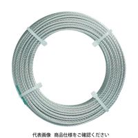 トラスコ中山 TRUSCO ステンレスワイヤロープ ナイロン被覆 Φ2.0(2.5)mmX50 CWC-2S50 1巻 489-0922（直送品）